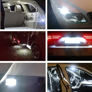 10 x W5W T10 Bec LED Auto Lumina de Interior Pentru VW Volkswagen Jetta Golf 4 5 6 7 Passat B5 B6 B7 Touran Touareg Polo Bora Tiguan