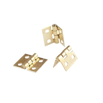 100 BUC Mini Balamale de Alamă Hardware 180 De Grade de Rotație pentru Păpuși Miniaturale de Mobilier Cabinet Dulap(DIY)