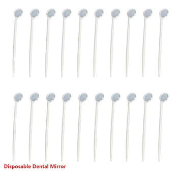 100 De Bucăți De Plastic Oglinda Dentara De Unică Folosință Dentist Oglindă Dentară Gura Oglindă Stomatologice Instrumente Stomatologice De Albire Dinti