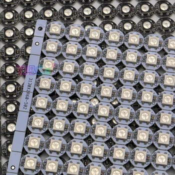 100 de Bucăți WS2812B WS2812 Chip de LED-uri & Radiator 5V 5050 RGB WS2811 IC Ingebouwde Pixeli module