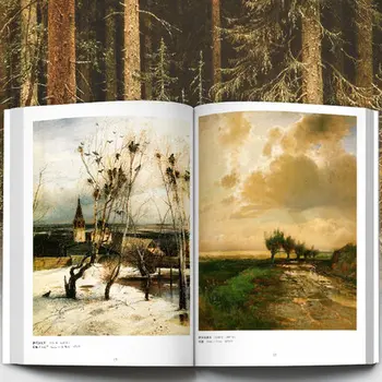 100 rusă Picturi Peisaj Carte Naturale Construirea a Patru Sezoane Vopsea de Ulei Pictura Clasică În secolul al 19-20-Lea