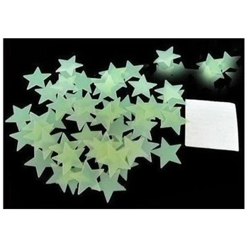 100 x stele Autocolant de Perete Autocolant Fosforescent Autocolant de Perete Autocolant pentru Bebe Fereastra de la Dormitor Tavan Perete Autocolant