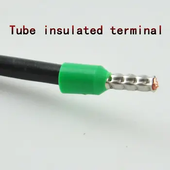 1000 BUC E4009 Tub de pre-izolante terminal izolat cablul conectorului de sertizare terminale (tip TG-JT) AWG #12 VE4009