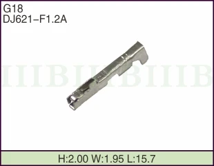 1000 buc G18 conserve de 1,2 mm de sex feminin de automobile pinul,pinul conectorului de sertizare terminale DJ621-F1.2A