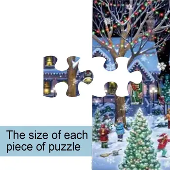 1000 Piese Puzzle-Uri De Crăciun Jigsaw Puzzle Timpurie De Învățare Educative, Jucarii Cadouri De Craciun, Cadouri De Decor Acasă