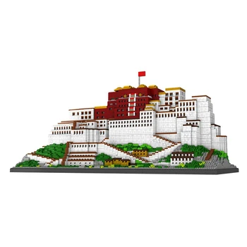 10000pcs+ Palatul Potala Blocuri China, Tibet Celebru Arhitectura Micro Mini Caramida 9922 Diamond Block Jucarii Pentru Copii