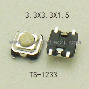 1000PCS 3X3X1.5/1.7/2/2.5 mm Tactil Buton Comuta Telefonul Atingeți Butonul Cheie Micro comutator de moment SMD pe PCB muntele Negru/Alb