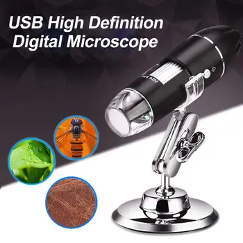 1000X/1600X Wifi/USB Microscop Digital Microscop, Lupa Camera 8LED w/Stand pentru Android IOS iPhone iPad Microscop
