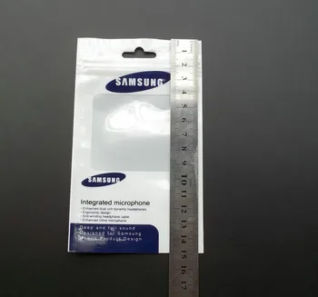 100buc 15 * 9cm Clar+Fermoar Alb cu Amănuntul Plastic Pachet Sac de blocare zip Pachetului pungi pentru samsung iphone cablu Închide Gaura