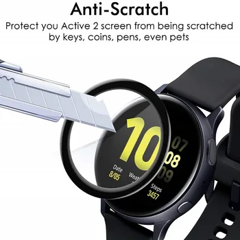 100BUC 3D Moale Ecran Protector pentru Samsung Galaxy Watch Active 2 40mm 44mm Complet Capacul de Protecție de Film (Fara Sticla)