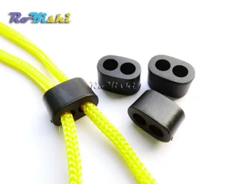 100buc 4.5 mm 2 Găuri Coarda conector Slider Clip Cablu End dop de Blocare Pentru Sport Îmbrăcăminte Rucsac Accesorii
