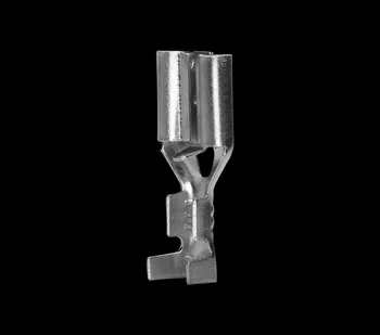 100buc 4.8 mm Faston Sertizare Terminale Conector de sex Feminin Cu Înveliș Transparent Inserat Primăvară 4.8 mm cu Auto-blocare Plug Izolator