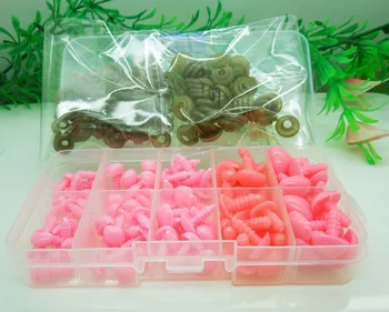 100buc 5size de Culoare Roz, din Plastic de Siguranță Nas Triunghi Pentru Urs Papusa Animale de Luare de Păpuși - 100 buc/lot