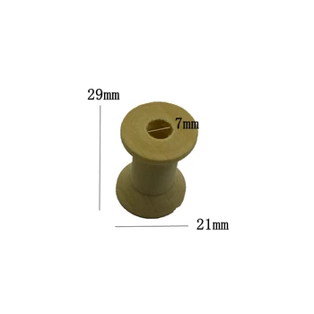 100buc Amestecat Dimensiune 2.5 cm/3 cm/4 cm/5 cm/culoare Naturala de Lemn Bobine stil Clasic instrument DIY din lemn rola Spool