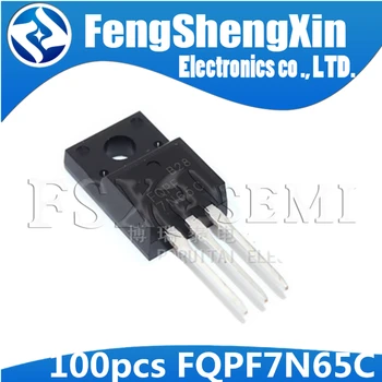 100buc/lot FQPF7N65C FQP7N65C SĂ-220F FQPF7N65 7N65 650V N-MOSFET Canal