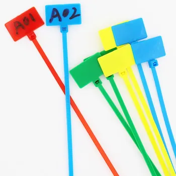 100buc mai Multe Culori Nailon Cablu Cravată Eticheta Auto-blocare Cablu 4*150MM Folosit Pentru a Clasifica Fire Și Cabluri
