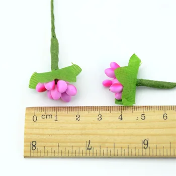 100BUC Manual Mini Perlate Flori Artificiale Stamen Petrecere de Nunta de Decorare DIY Scrapbooking Cutie de Bomboane Ambarcațiuni de Flori False
