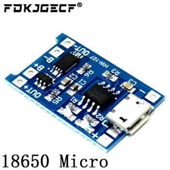 100buc Micro USB 5V 1A 18650 TP4056 Litiu Baterie Modul de Încărcare Bord Cu Protecție Dublă Funcții 1A Li-ion