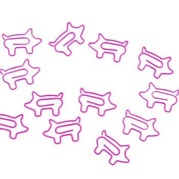 100buc/mulțime de Drăguț Animale Desene animate Porc Roz Clip de Metal Pentru Marcaj Liant Agrafe Decorative de Cameră Și de Partid en-Gros