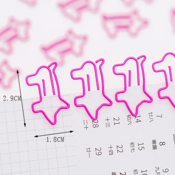 100buc/mulțime de Drăguț Animale Desene animate Porc Roz Clip de Metal Pentru Marcaj Liant Agrafe Decorative de Cameră Și de Partid en-Gros
