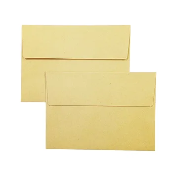 100buc/mulțime de Epocă Hârtie Kraft Plicuri Natura Stil Carduri Pungă de Hârtie DIY Multifuncțional Plicuri 176*126mm