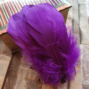 100buc Naturale Pene de Gâscă Violet Liber pene de Gâscă 12-20cm lung de Crăciun de decorare de îmbrăcăminte, pantofi, pălărie accesorii