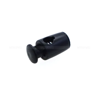 100buc/pachet Cablu Dop de Blocare Cilindru Butoi de Plastic Negru de Comutare Clip Pentru Îmbrăcăminte Accesorii/Genti/Pantofi Dantela