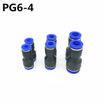 100buc PG6-4 Gaura de 6mm cu 4mm Accesorii Pneumatice Împinge În Direct Reductor Conectori Pentru Aer, Apa Furtun de Plastic Pneumatice Parte