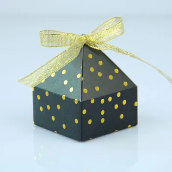 100buc Piramida Stil de Nunta Favoruri Drajeuri Bomboane Cutie Cadou Cutie Carton Cutie cu Panglică Tort Cutii și Ambalaje Ambalaj
