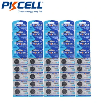 100buc PKCELL CR2032 3V Lithium Baterie Buton BR2032 DL2032 ECR2032 CR 2032 Litiu, Baterii de ceas inteligent ,Surd de-ajutor