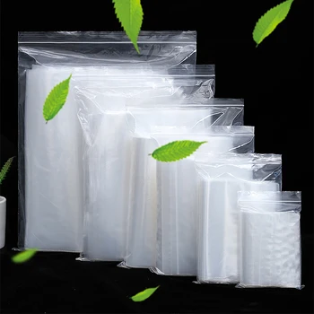 100buc Proaspete-menținerea Sac de uz Casnic Economic Alimente Pungă de Plastic Sigilată Îngroșat Frigider Congelator Sac Reutilizabil
