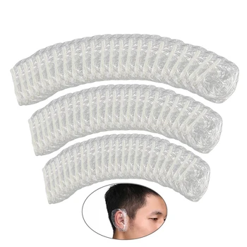 100buc Unică folosință Impermeabil Transparent Ureche Capac Pentru Vopsirea Părului Și Baie Ureche Protecție anti-Praf CoverTls