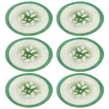 100buc Unică folosință Non-țesute, Imprimate Castravete Model de Masca de Ochi de Hârtie Tipărite Masca de Ochi (Verde)