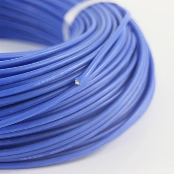 100m Ecartament Silicon Sârmă 14 AWG Flexibil Irecuperabile Cabluri de Cupru rezistentă la căldură pentru RC Cabluri Baterie Motor Parte în Roșu Negru Albastru