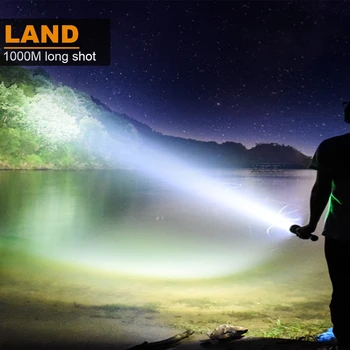 100M Scufundări lanterna Underwater lampă lanternă cu led-uri cree xm-l2 reîncărcabilă 18650 26650 lumina flash vânătoare rezistent la apa