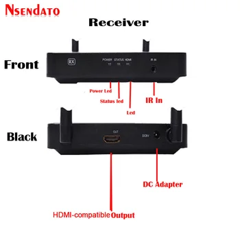 100M Wireless HD Extender 2.4 GHz/5GHz 1080P Wifi HD Audio Video Sender Transmițător Receptor Cu Suport IR HDCP1.4 HDTV