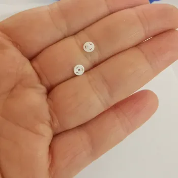 100sets 4mm Alb/Negru/Plastic transparent Mini-Snap Butoane de Fixare Pentru Haine Papusa Accesorii Salopete Scutec Eșarfe