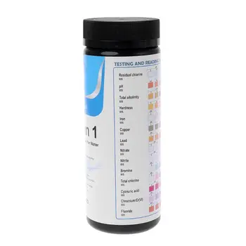 100Strips Apă Benzi de Testare Pentru Calitatea Apei Analiza Testarea Cu 14 Analiza Clor Rezidual pH Alcalinitate Fier Etc