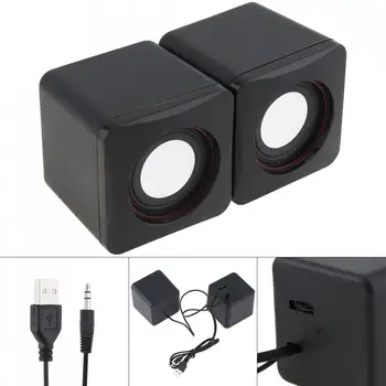 101Z 6W Difuzor USB 2.0 Boxe cu Mufa Stereo de 3.5 mm si alimentare prin USB pentru PC, Laptop, Smartphone
