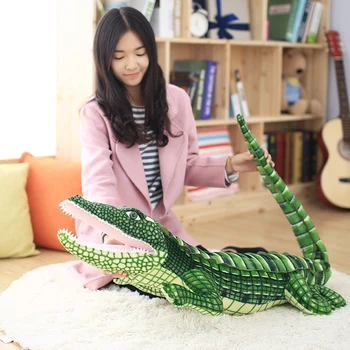 105/165 cm Animal de Pluș Viața Reală Aligator Jucărie de Pluș de Simulare Crocodil Păpuși Kawaii Ceative Perna pentru Copii Cadouri de Craciun
