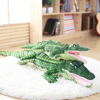 105/165 cm Animal de Pluș Viața Reală Aligator Jucărie de Pluș de Simulare Crocodil Păpuși Kawaii Ceative Perna pentru Copii Cadouri de Craciun