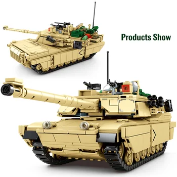 1052PCS Oraș Tehnice WW2 Tank Model Blocuri Militare Armata Carul Armă Cifre Cărămizi Jucarii Pentru Copii de Craciun