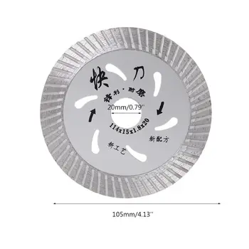 105mm 4inch Ultrathin Diamond Turbo pânză de Ferăstrău Circular de Placi Ceramice Granit de Tăiere Disc de Tăiere Instrument