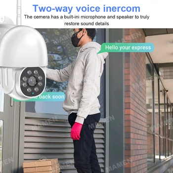1080P PTZ Camera de Urmărire în aer liber AI Omului Detecta Wireless WIFI Supraveghere IP Apel Vocal 3MP Securitate CCTV Camera Video
