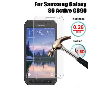 10buc 0.26 mm Față Protector din Sticla Temperata Pentru Samsung Galaxy S6 Active G890 Ultra Clear Ecran Protector de Film Protector de Paza