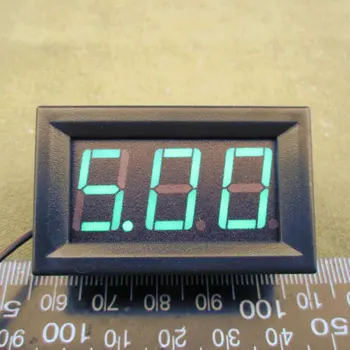 10buc 0.56 inch LCD DC 4.5-30V Verde Panou LED Patrat Voltmetru Digital cu Două fire Electrice Instrumente de Tensiune de Metri