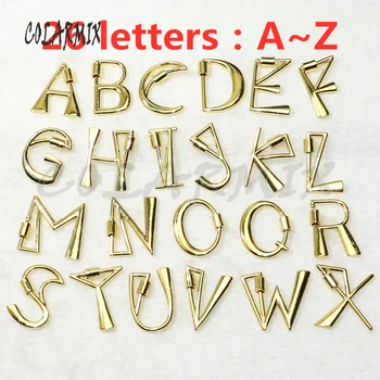 10buc 26 de litere bolt incuietoare pandantive bijuterii accesorii moda alfabete bijuterii pentru a alege doar litere după comanda 50271
