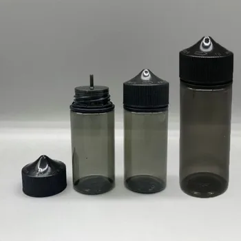 10buc 30 ml/60 ml/100ml/120ml Negru Plastic PET Gol Dropper E Lichid de Ochi Sticle de Apă de Lungă Sfaturi Capac de suc e Ulei Pen Vape Sticla