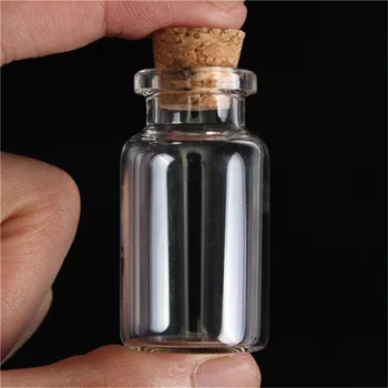 10buc 45x24mm 12ml Mici Drăguț Mini Dop de Plută Flacoane de Sticlă Flacoane, Borcane Recipiente Mici care Doresc Sticlă Sticlă de Artizanat
