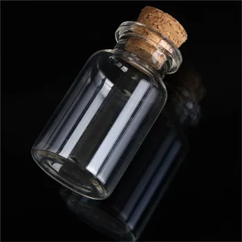 10buc 45x24mm 12ml Mici Drăguț Mini Dop de Plută Flacoane de Sticlă Flacoane, Borcane Recipiente Mici care Doresc Sticlă Sticlă de Artizanat